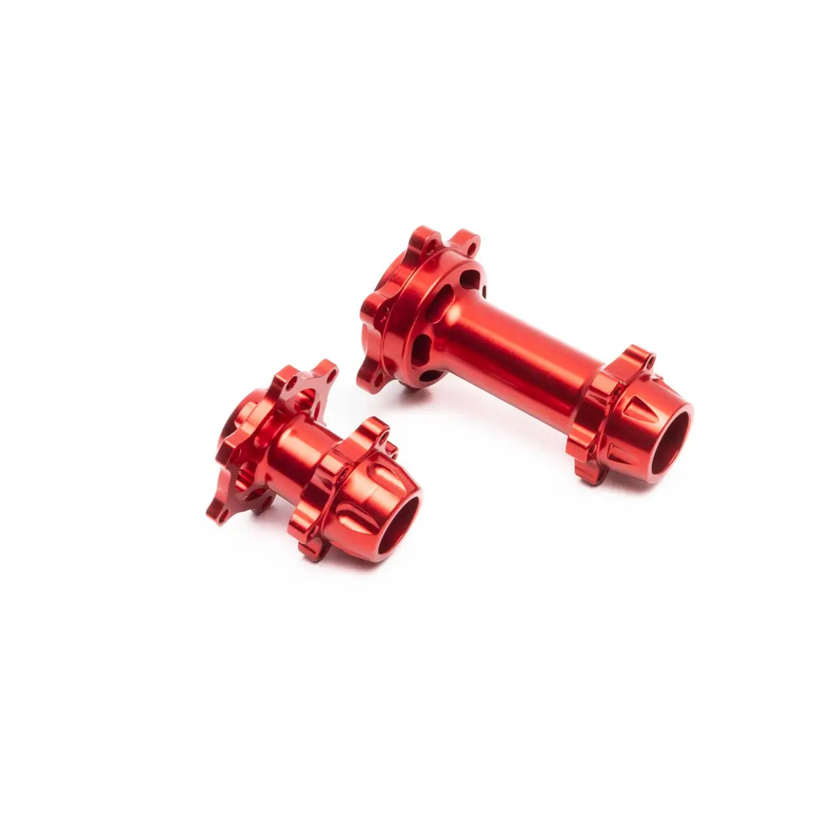 Los362000 Aluminum Hub Set, Machined, Red: Promoto-Mx 1