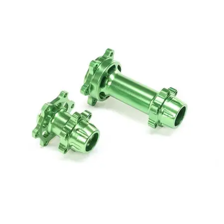 Los362002 Aluminum Hub Set, Machined, Green: Promoto-Mx 1