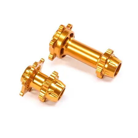 Los362004 Aluminum Hub Set, Machined, Gold: Promoto-Mx 1