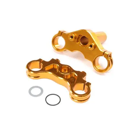 Los364005 Aluminum Triple Clamp Set, Gold: Promoto-Mx 1