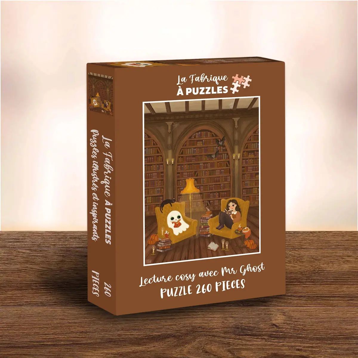 Lecture Cosy Avec Mr. Ghost 260-Piece Puzzle 1