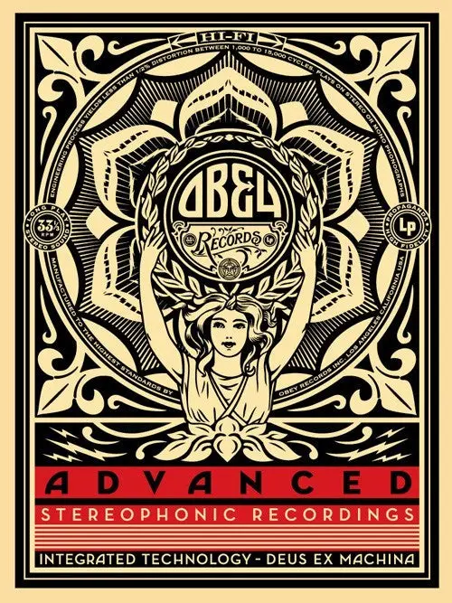 Shepard Fairey "Lotus Women Advanced" Obey Print 1