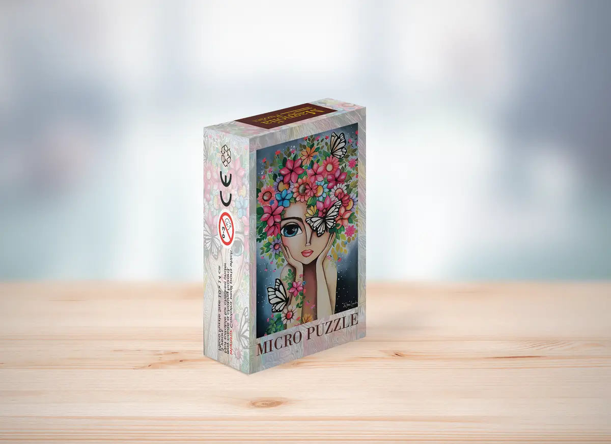 Lady With Flowers - 99 Piece Puzzle 1