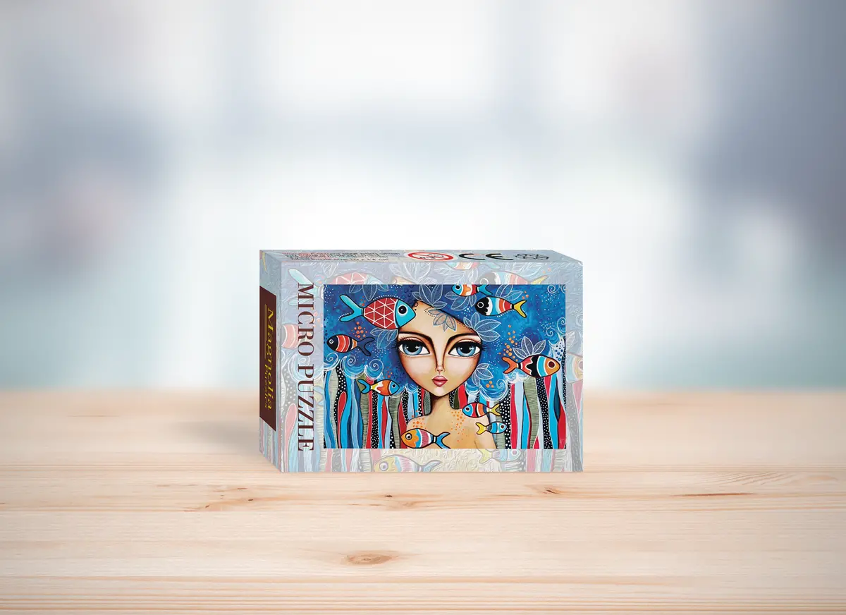 Lady With Fish - 99 Piece Puzzle 1