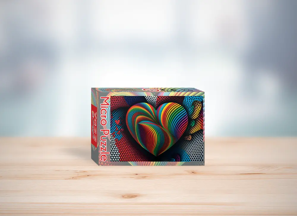 Rainbow Heart - 99 Piece Puzzle 1