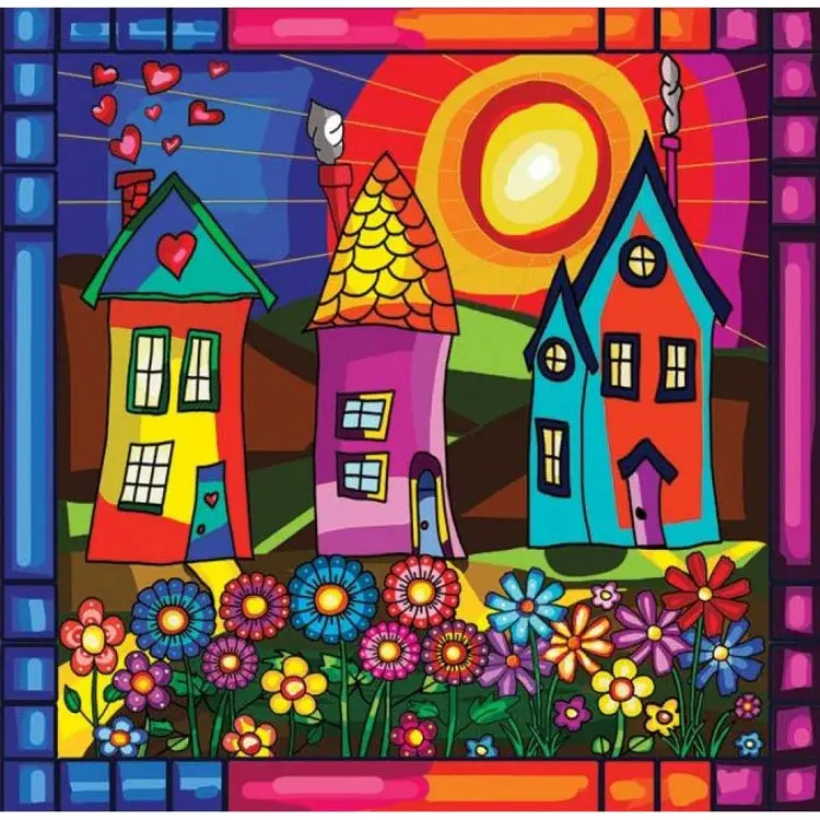 Diamond Painting - Houses 1