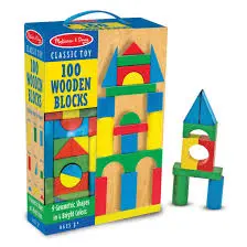 100 Wood Blocks (Colored) 1