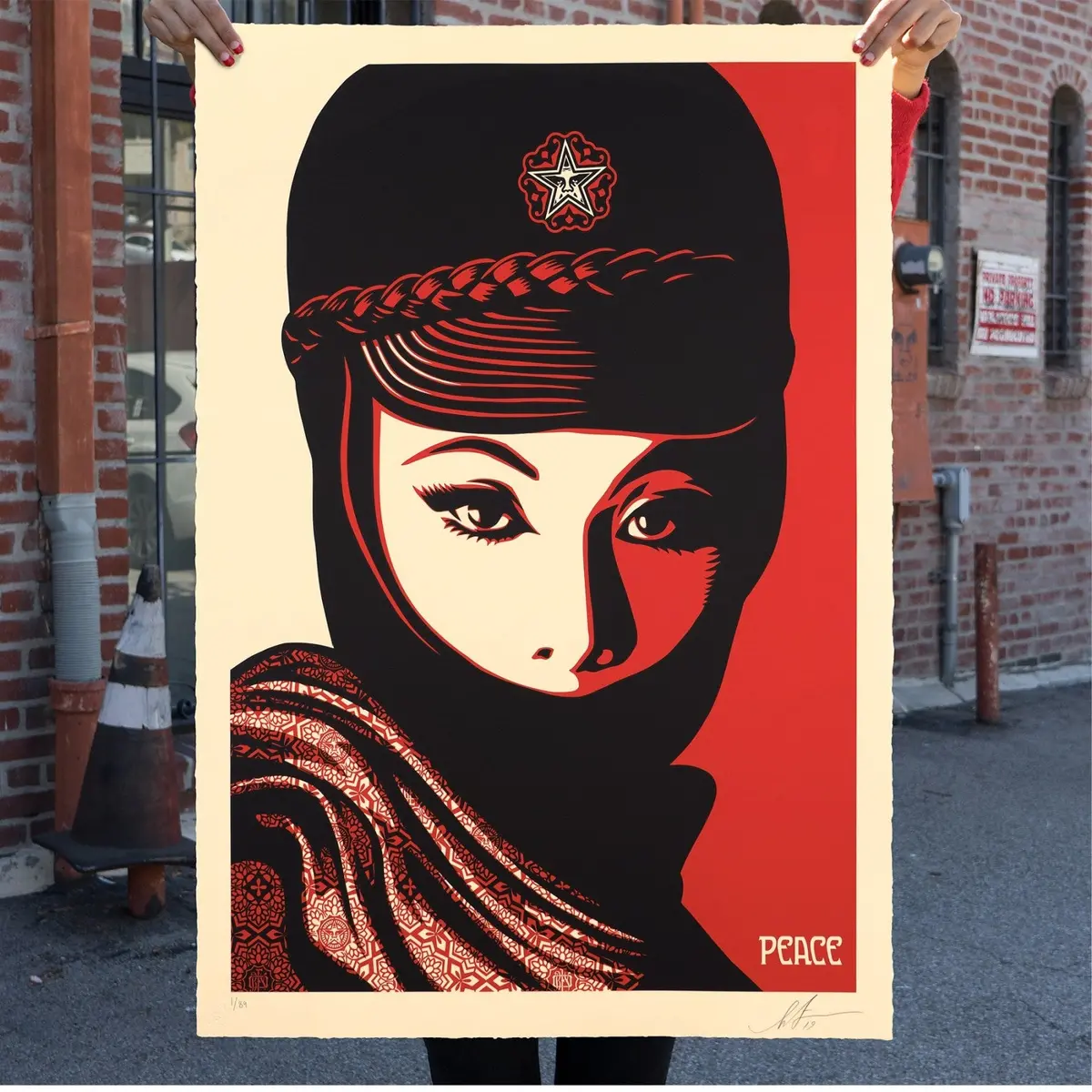 Shepard Fairey "Mujer Fatale" Obey Large Format Print 1