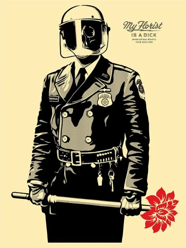 Shepard Fairey "My Florist" Obey Print Ap 1