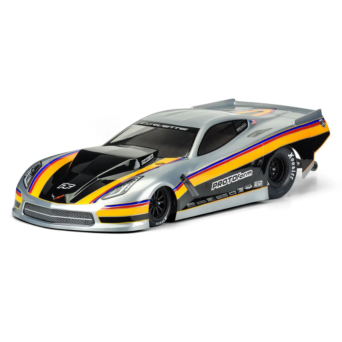 Prm157140 1/10 Chevrolet Corvette C7 Pro-Mod Clear Body: Drag Car 1