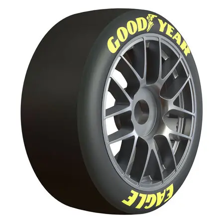 Pro1023311 1/7 Goodyear Nascar Cup F/R Belted Mtd 17Mm Gunmetal: Infraction 6S 1