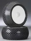 Bow-Tie Mounted On White Dish Wheel 17Mm 1/2" Offset 1