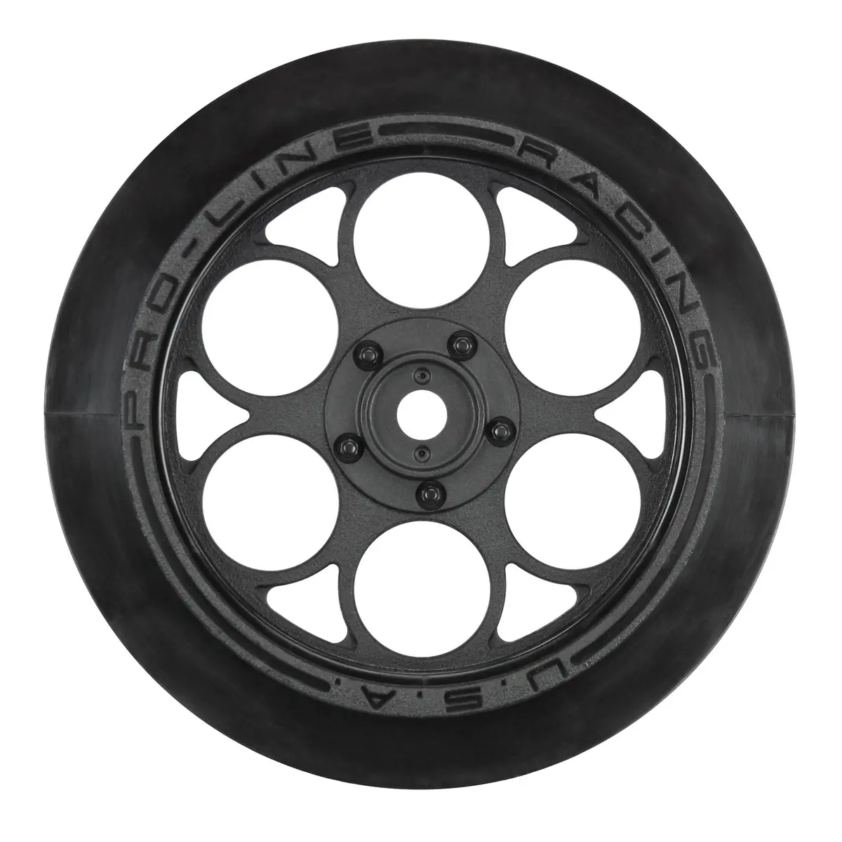 Pro280303 1/10 Showtime Front Runner Front 2.2"/2.7" 12Mm Drag Wheels (2) Black 1