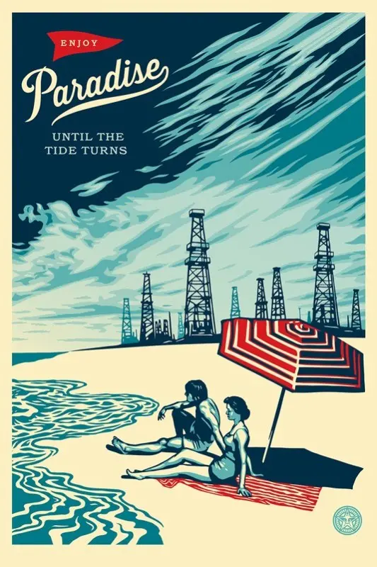 Shepard Fairey "Paradise Turns" Obey Large Format Print 1
