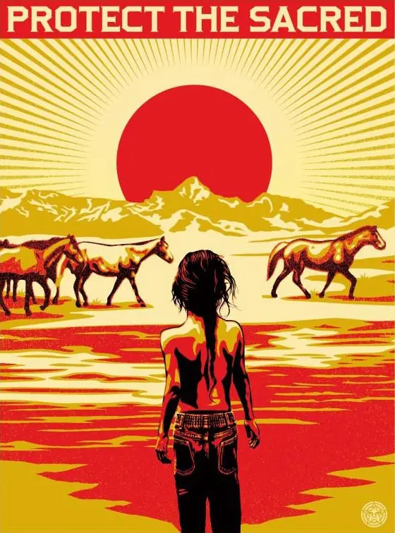 Shepard Fairey "Protect The Sacred" Obey Print Ap 1