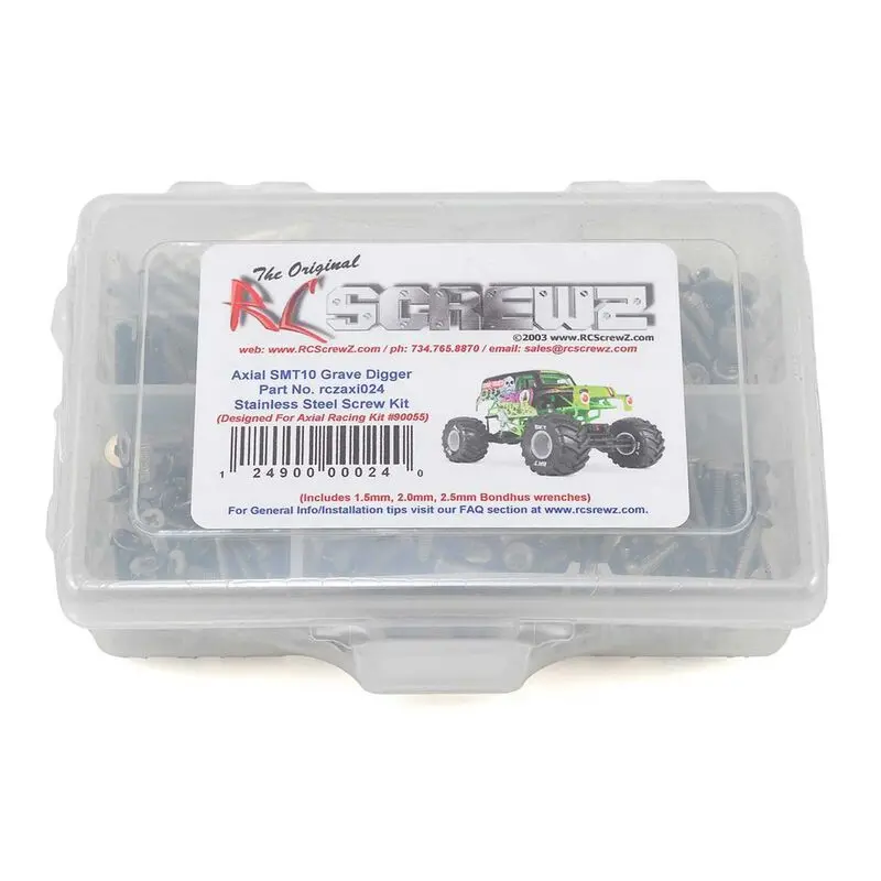 Rczaxi024  Stainless Steel Screw Set: Axial Smt10 Grave Drigger 1