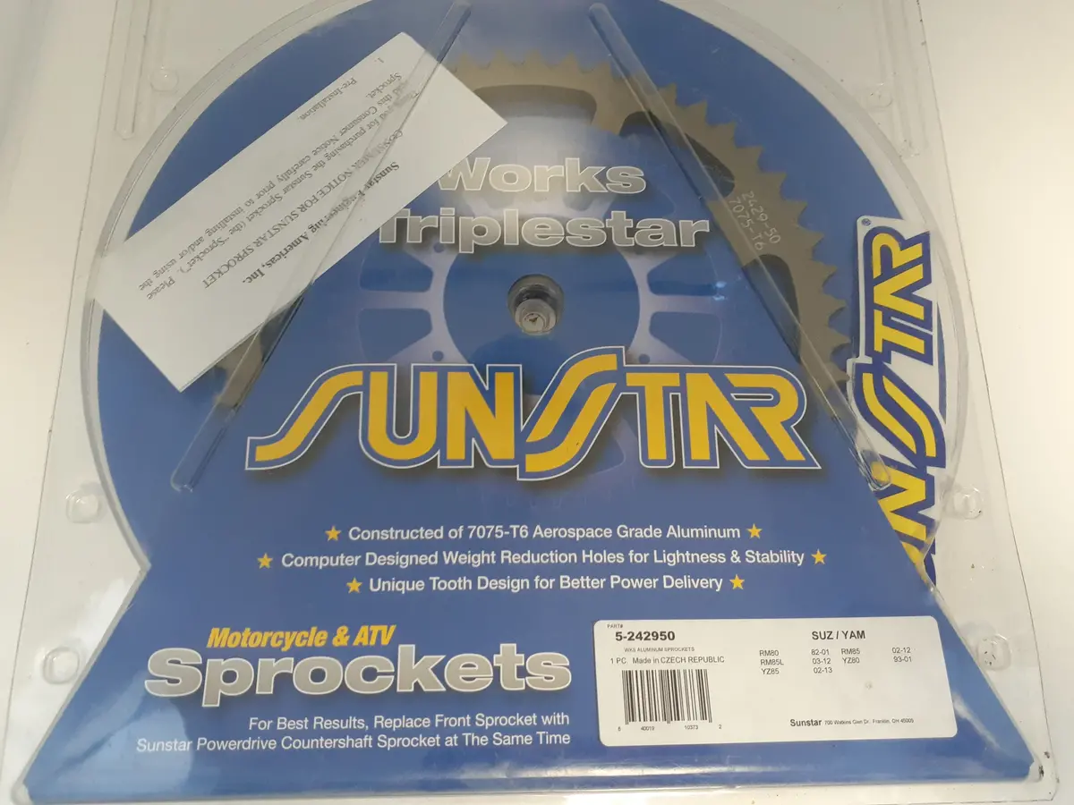 Rm80/85 Yz80/55 Sunstar Sprocket 50T 1