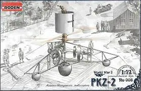 1:72 Austzo-Hungarian Helicopter Pkz-2 (World War 1) 1