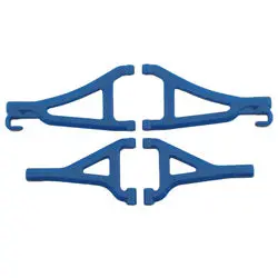 Rpm80695 Front Up/Low A-Arms : 1/16 Erv ,Blue 1
