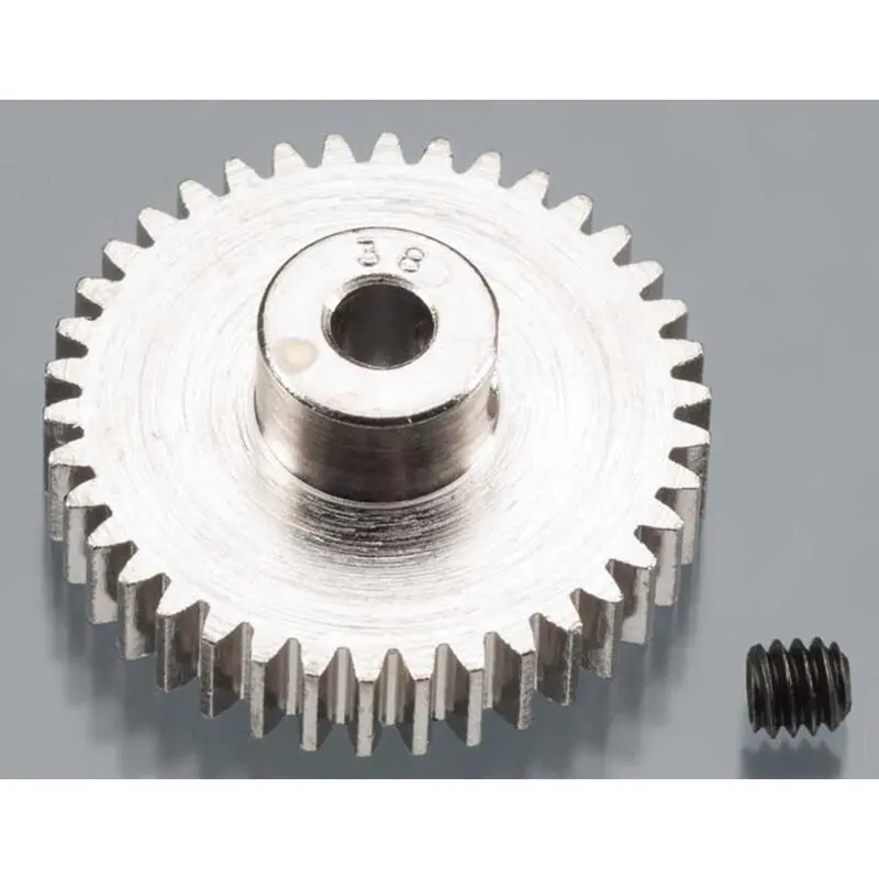 1038 Nickel-Plated 48 Pitch Pinion Gear, 38T 1