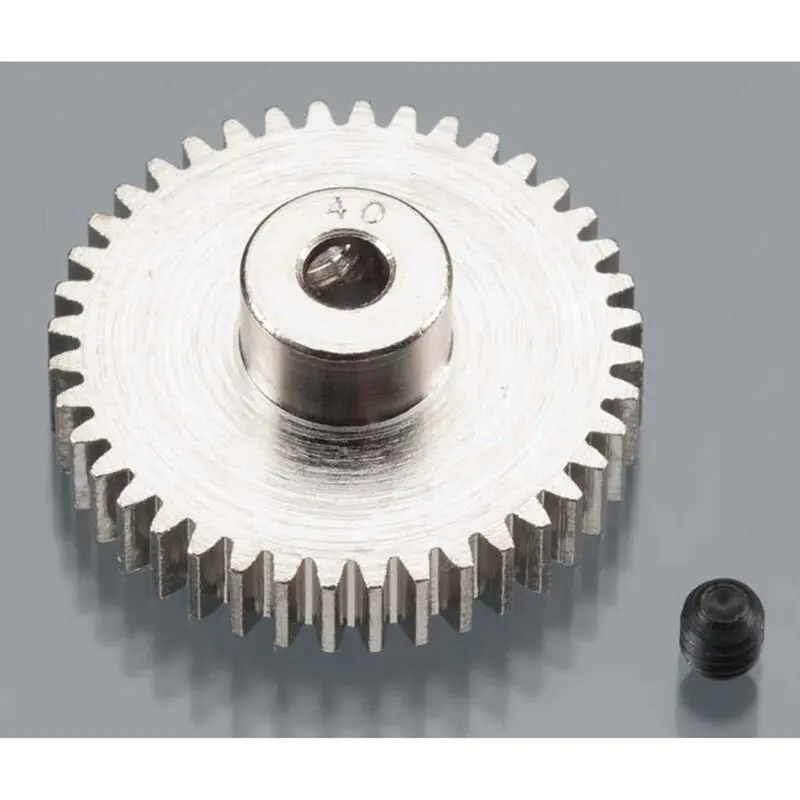 1040 Nickel-Plated 48 Pitch Pinion Gear, 40T 1