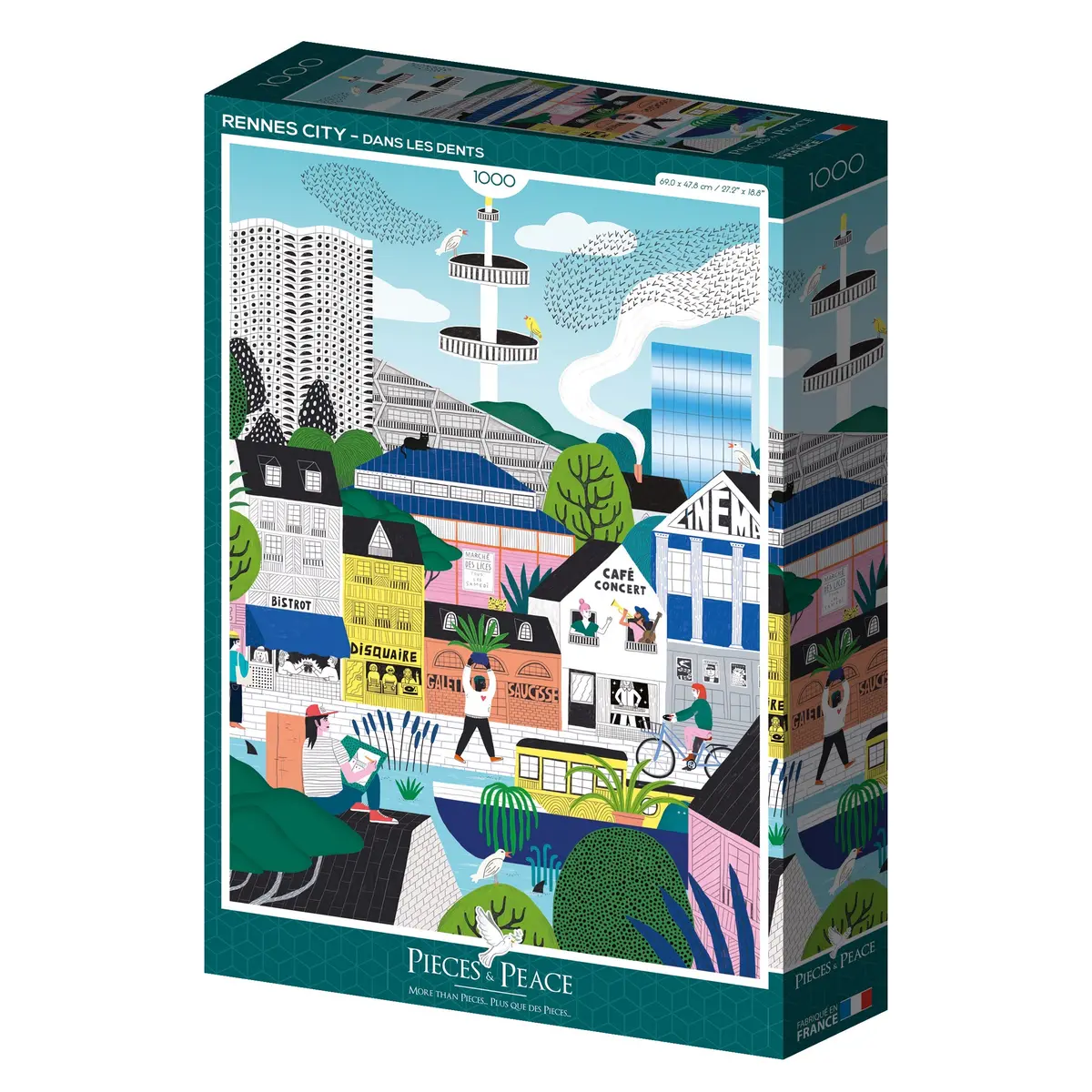 Rennes City 1000-Piece Puzzle 1