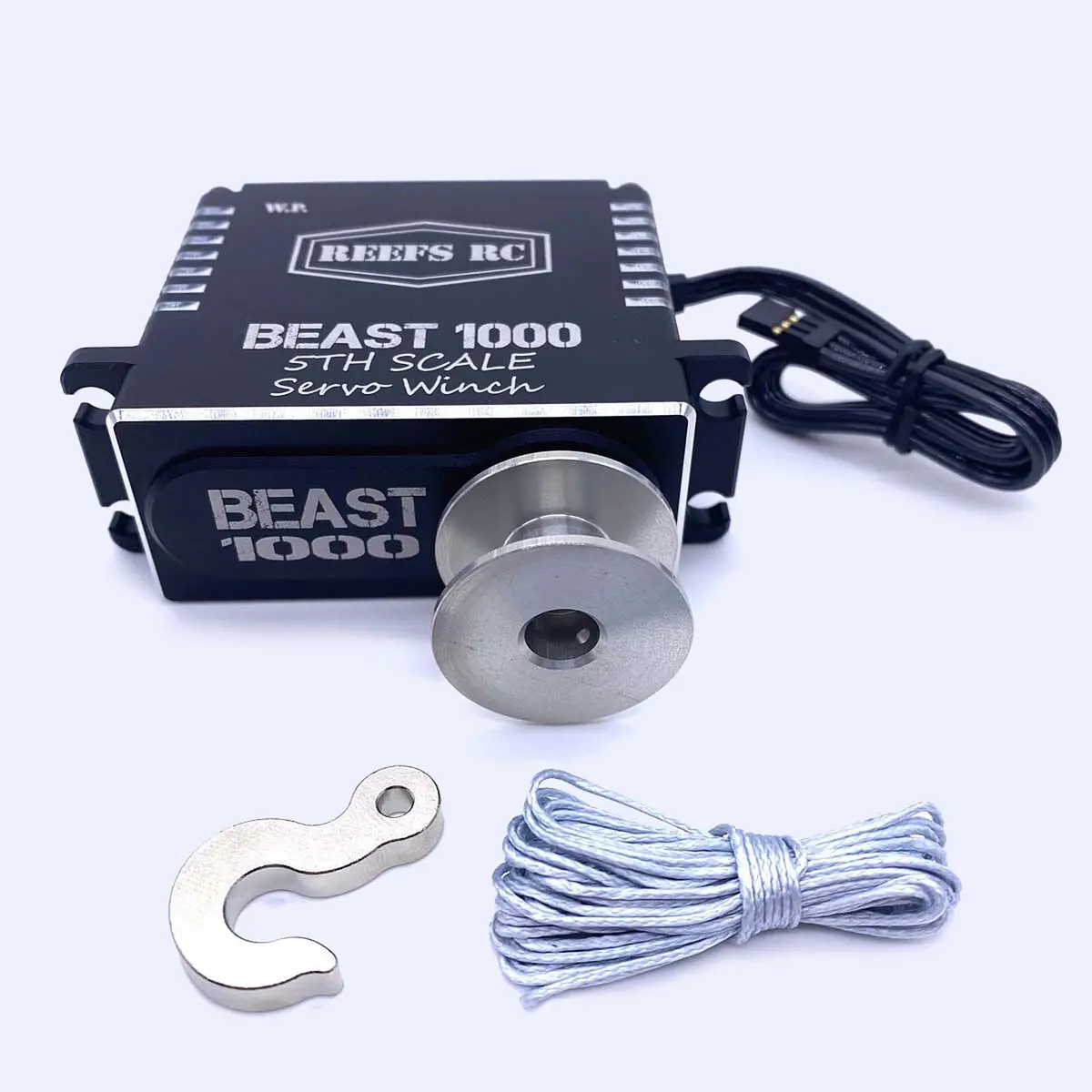 Sehreefs116 Beast 1000 Winch Servo With Spool, Hook, & Synthetic Line: 1/5 Scale 1