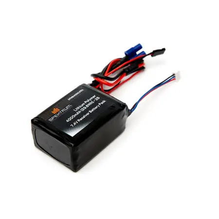 Spmb4000lprx 4000Mah 2S 7.4V Lipo Receiver Battery 1