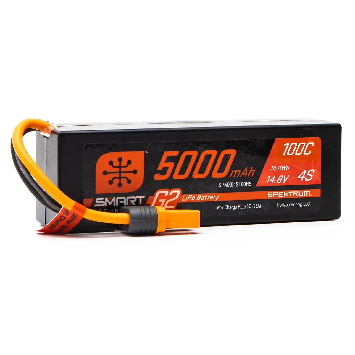Spmx54s100h5 14.8V 5000Mah 4S 100C Smart G2 Hardcase Lipo Battery: Ic5 ***No Box*** 1