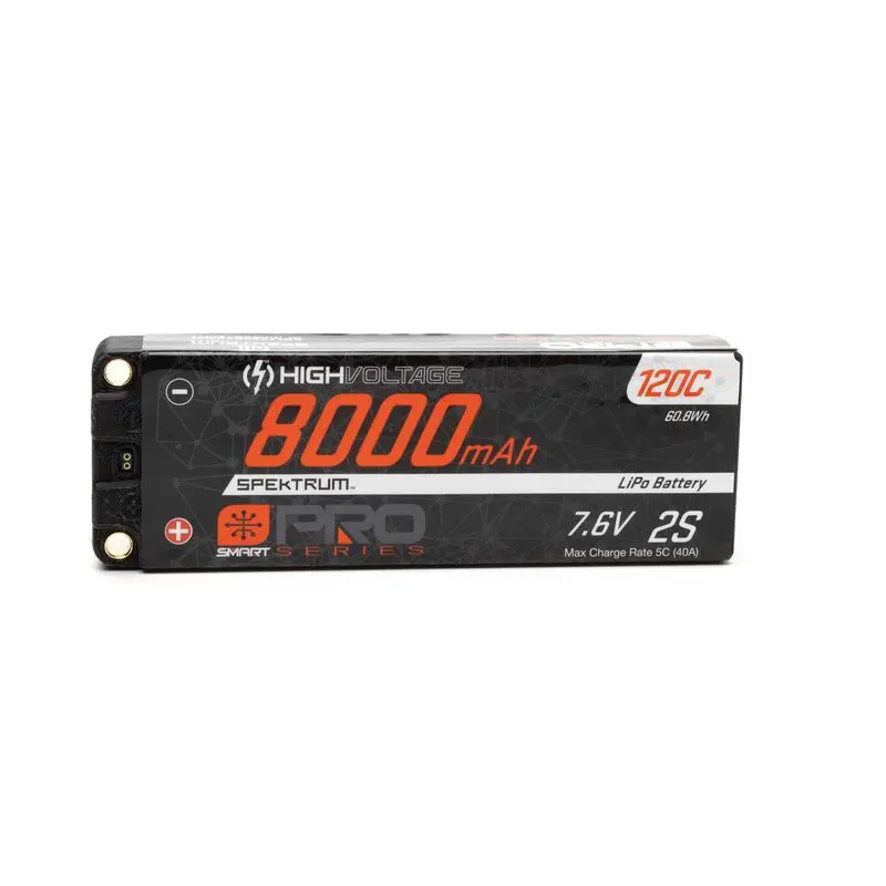 Spmx82s120ht  8000Mah 2S 7.6V Smart Pro Race Hv Lipo 120C: 5Mm 1