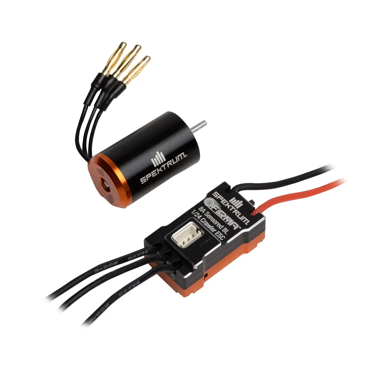 Spmxsemc18 Firma 8A Sensored Brushless Smart Esc / Motor Combo: 1/24 Rock Crawlers 1