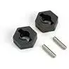 Hex Wheel Hubs, Steel (Tall Offset)(2)/Axle Pins(2.5X12mm)(2) 1