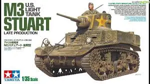 1:35 M3 Stuart U.S. Light Tank Late Production 1