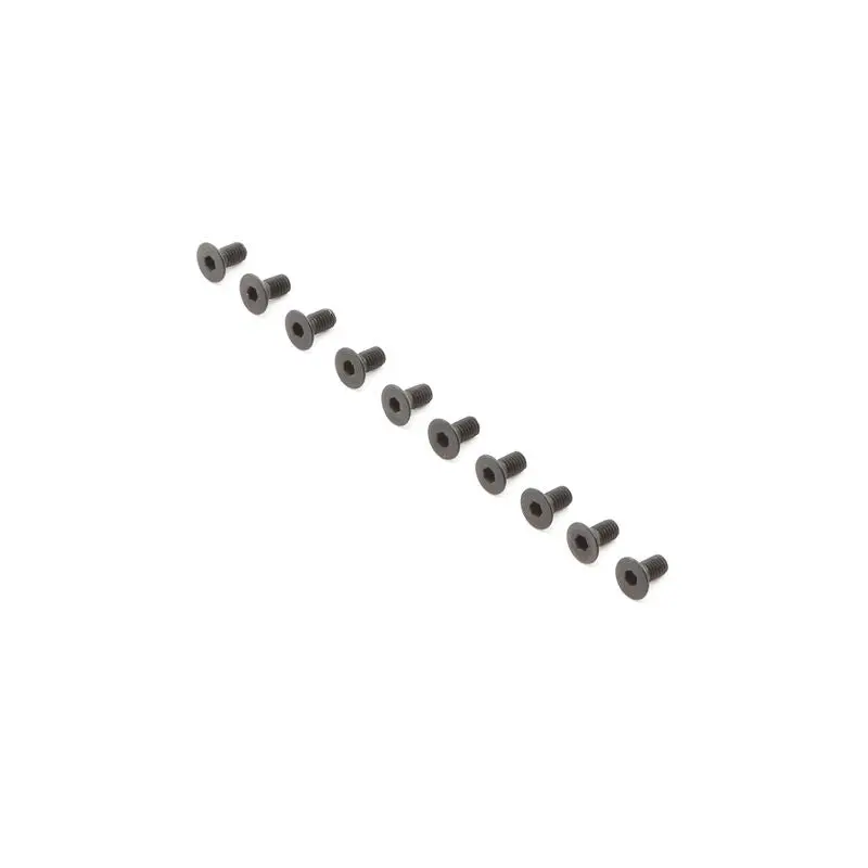 Tlr235008 Flat Head Screws, M3 X 6Mm (10) 1