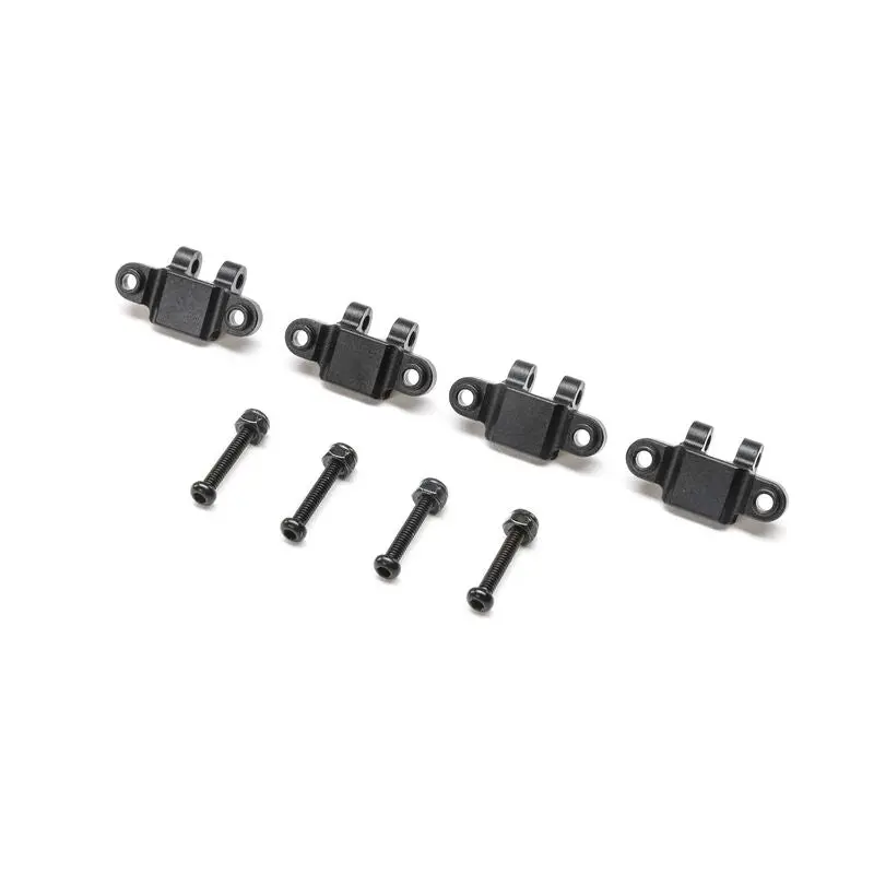 Tlr314009 Aluminum Lower Shock Mount, Black: Mini Lmt (4) 1