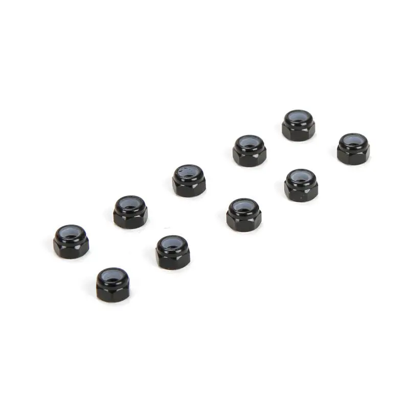 Tlr336004 M3 Aluminum Lock Nuts, Black (10) 1