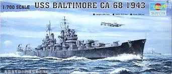 1:700 Uss Baltimore Ca-68 1943 1