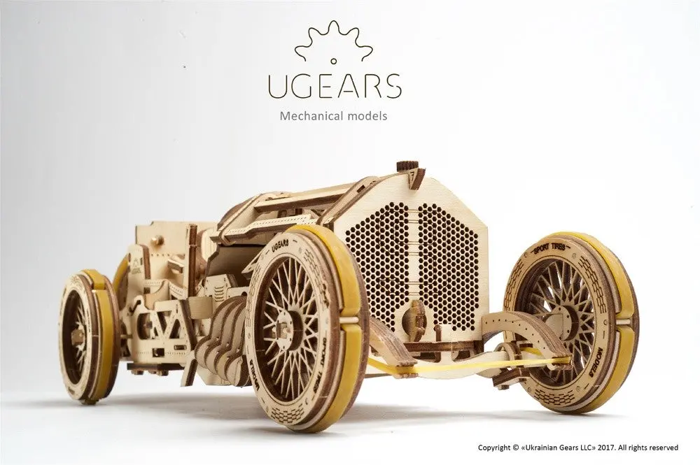 Ugears U-9 Grand Prix Car - 348 Pieces (Advanced) 1
