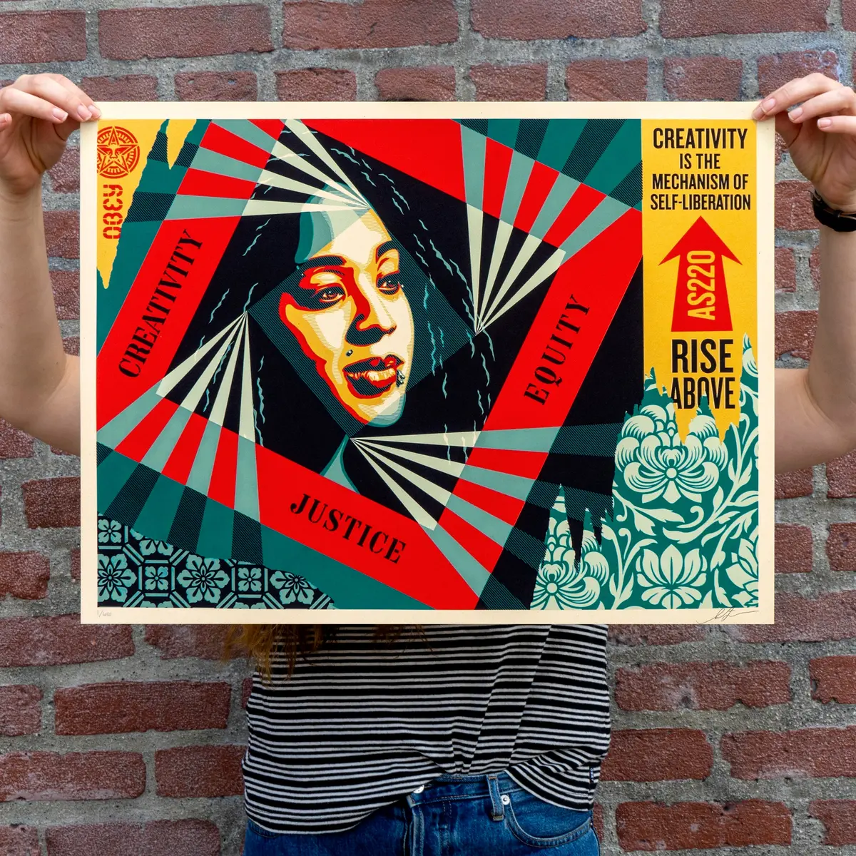 Shepard Fairey "Creativity, Equity, Justice" Obey Print 1
