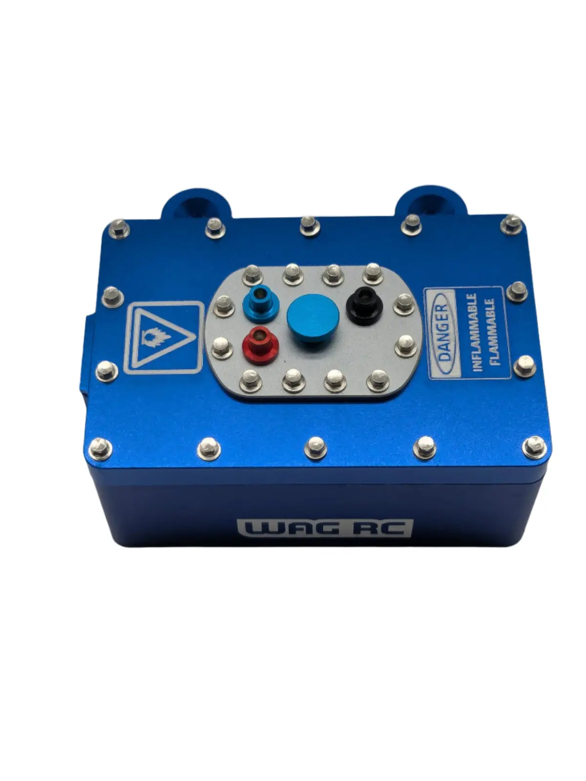 Wagacc10rvbbl1 Blue Aluminum Case For Rc Receiver 1
