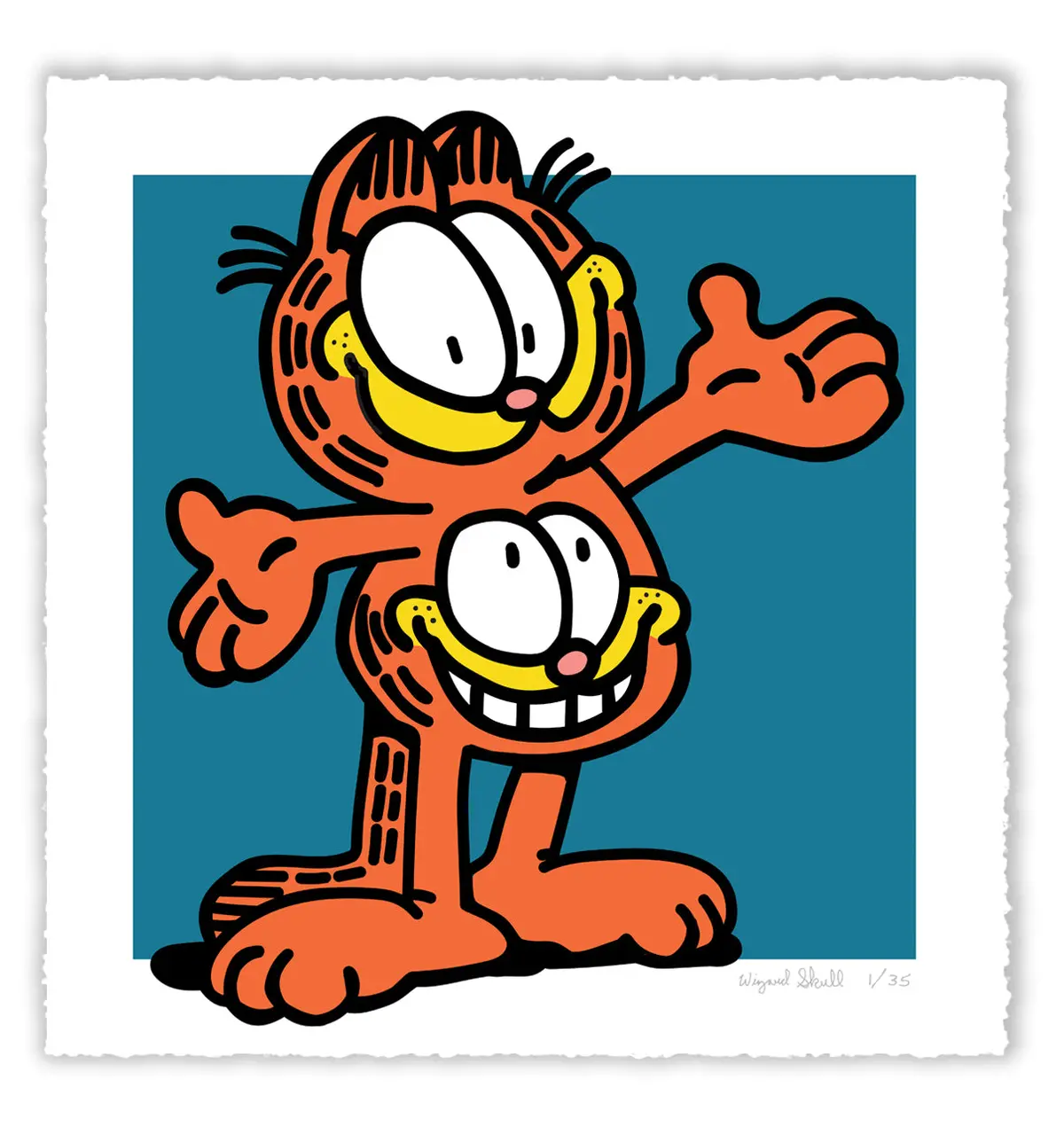 Wizard Skull "Double Garfield" Fine Art Print 1