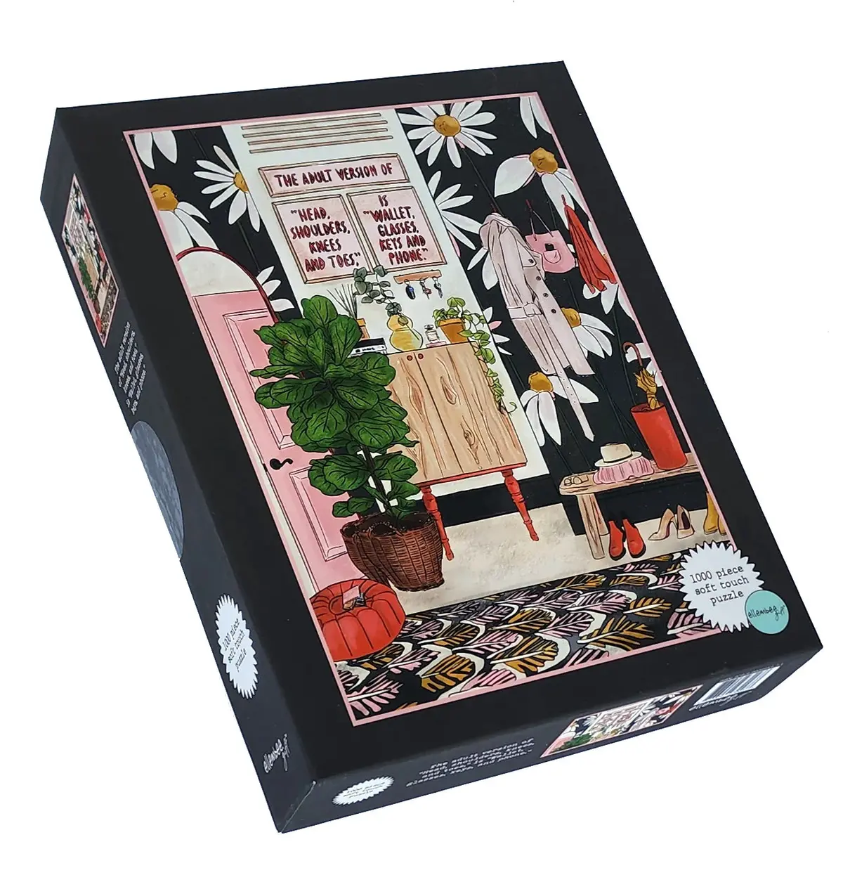 Wallet Glasses Keys 1000-Piece Puzzle Damaged Box 1