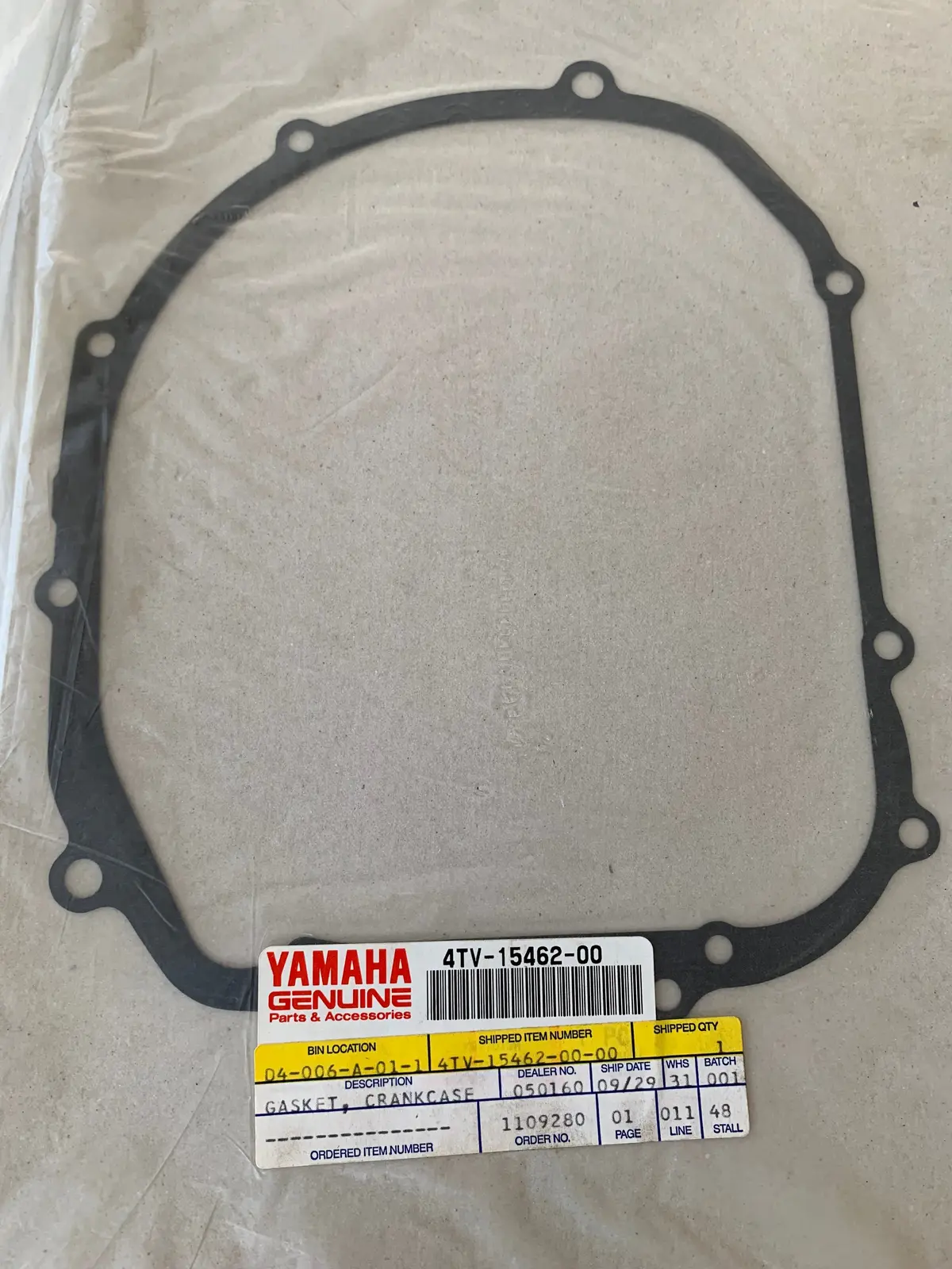 Yzf600r Crankcase Cover Gasket 1