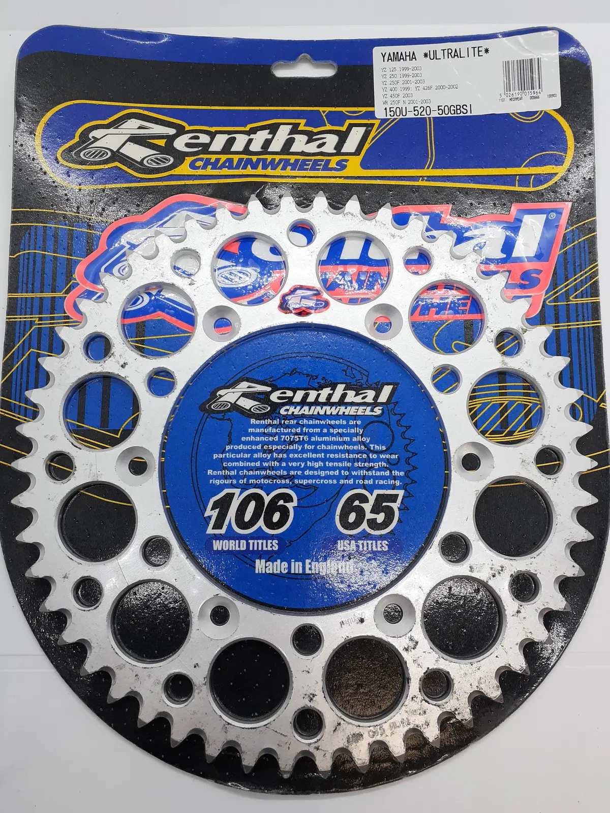 Yz, Wr Renthal Ultralite Rear 50T Sprocket 1