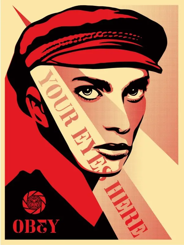 Shepard Fairey "Your Eyes Here" Obey Print Ap 1