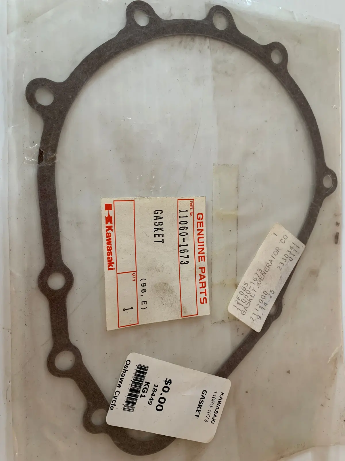 Zx-6R Generator Gasket 1
