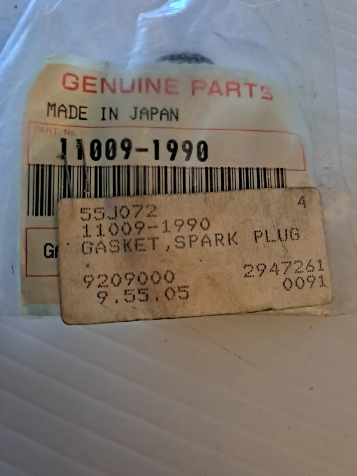 Kawasaki Spark Plug Gasket 1