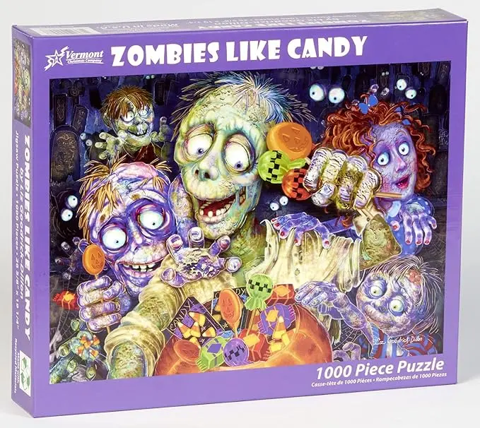 Zombies Like Candy 1000-Piece Puzzle 1