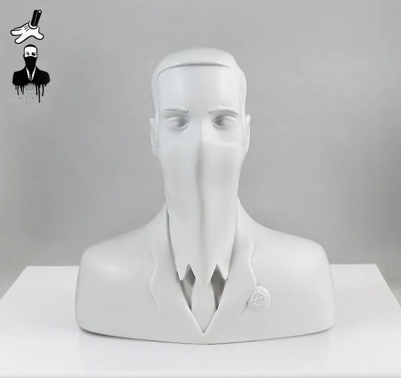 Abcnt - "Abcnt" Ivory White Resin Sculpture 1