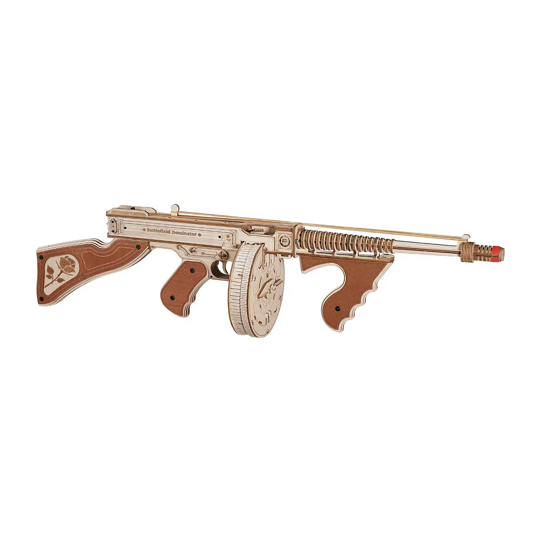 Roelqb01 Rokr Thompson Submachine Gun Toy 3D Wooden Puzzle 1